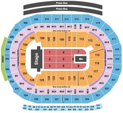 Little Caesars Arena Trans-Siberian Orchestra Seating Chart